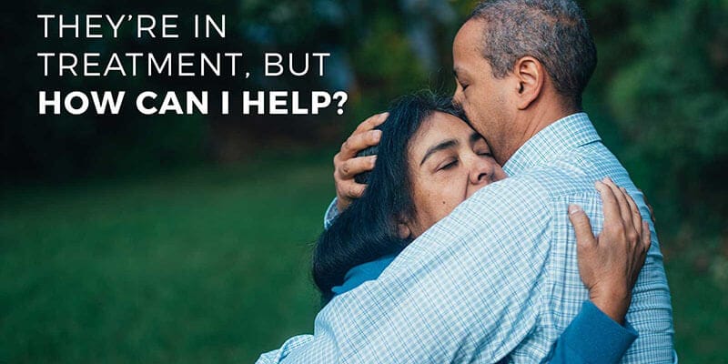 how to help if they are in treatment graphic