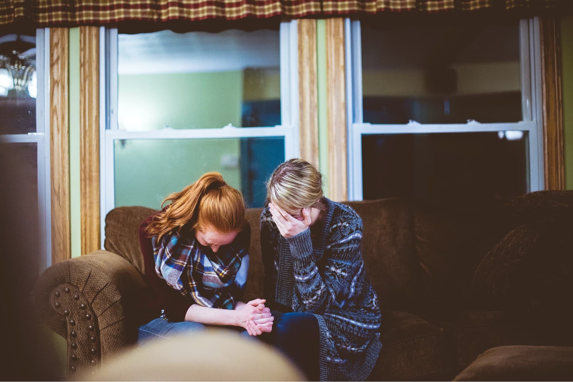 people sitting together on couch