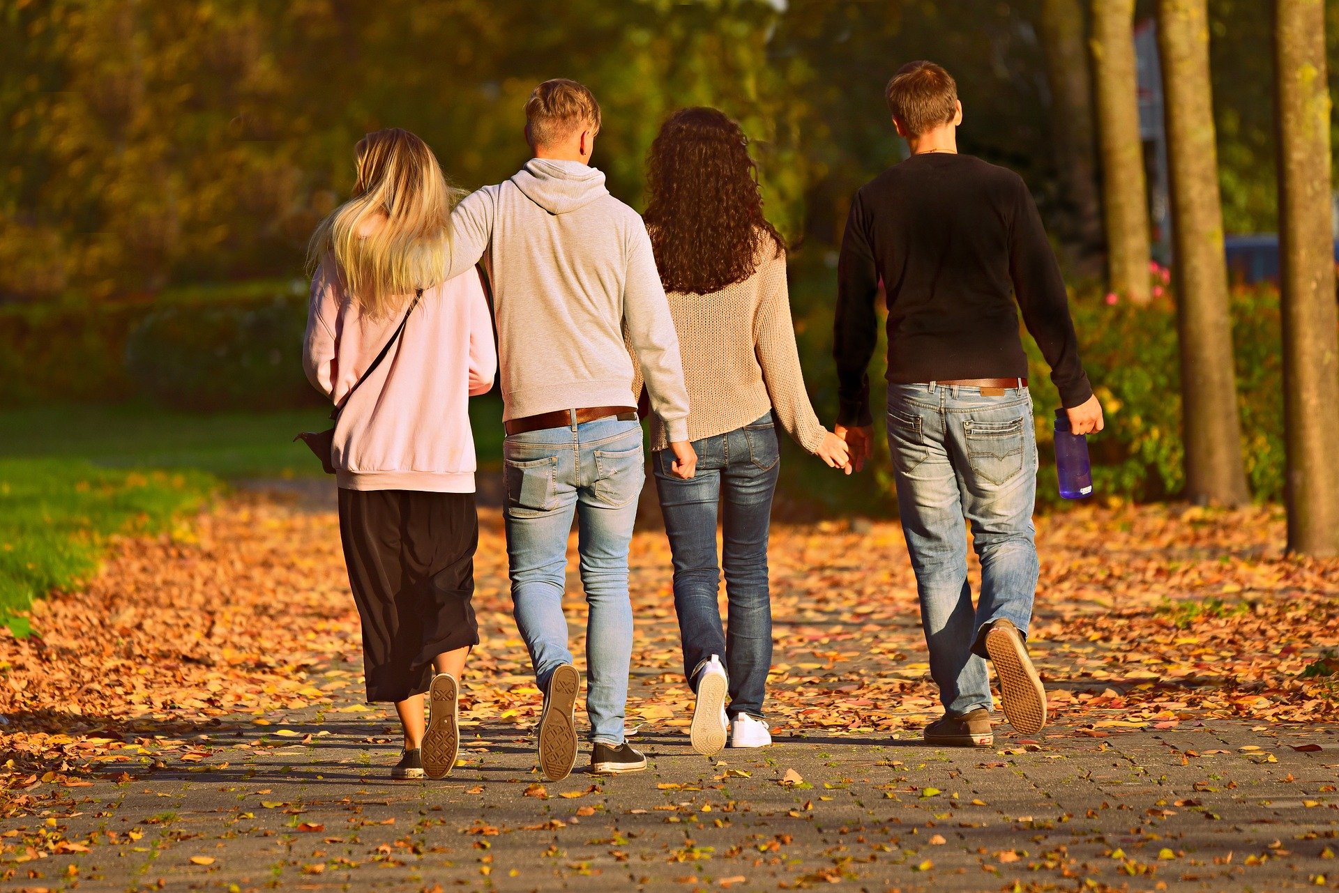 couples walking together