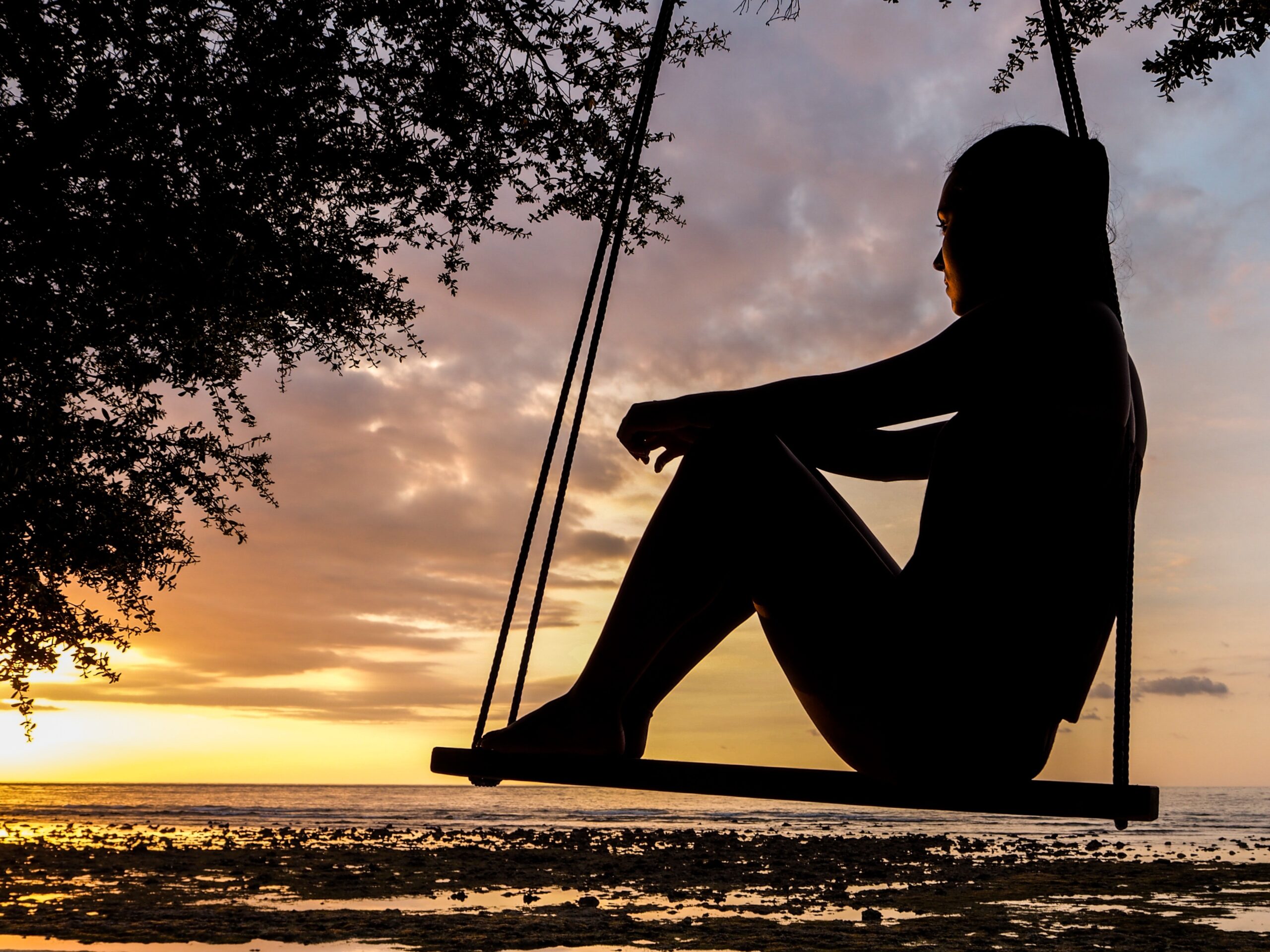 person on a swing