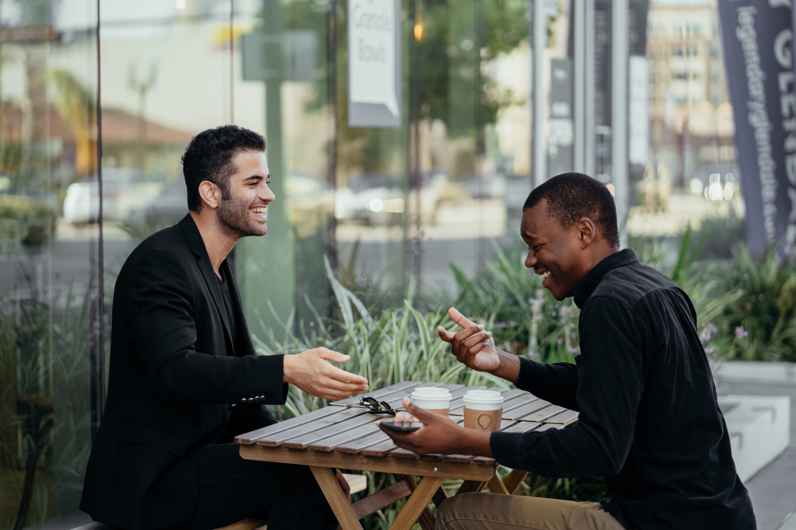 people getting coffee