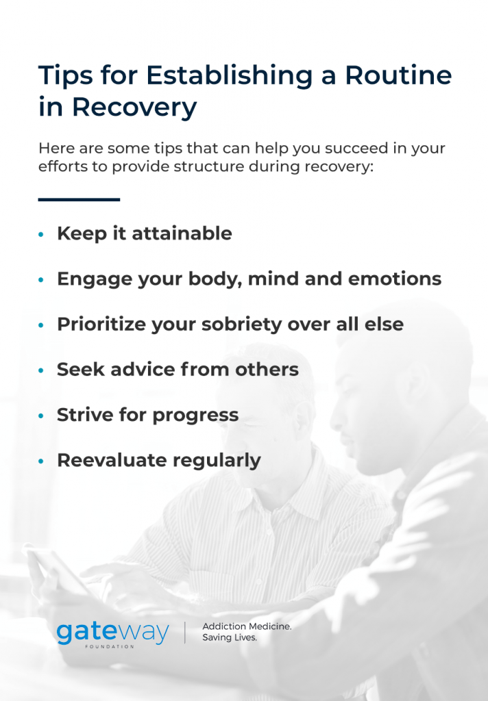 What Are Good Recovery Measures To Incorporate In Your Organization Why Structure and Routine Are Important in Recovery