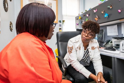 Woman at Therapy Session at Gateway Foundation Chicago Kedzie