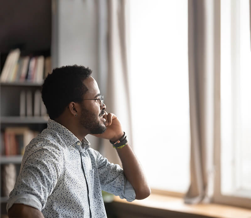 Man making a phone call