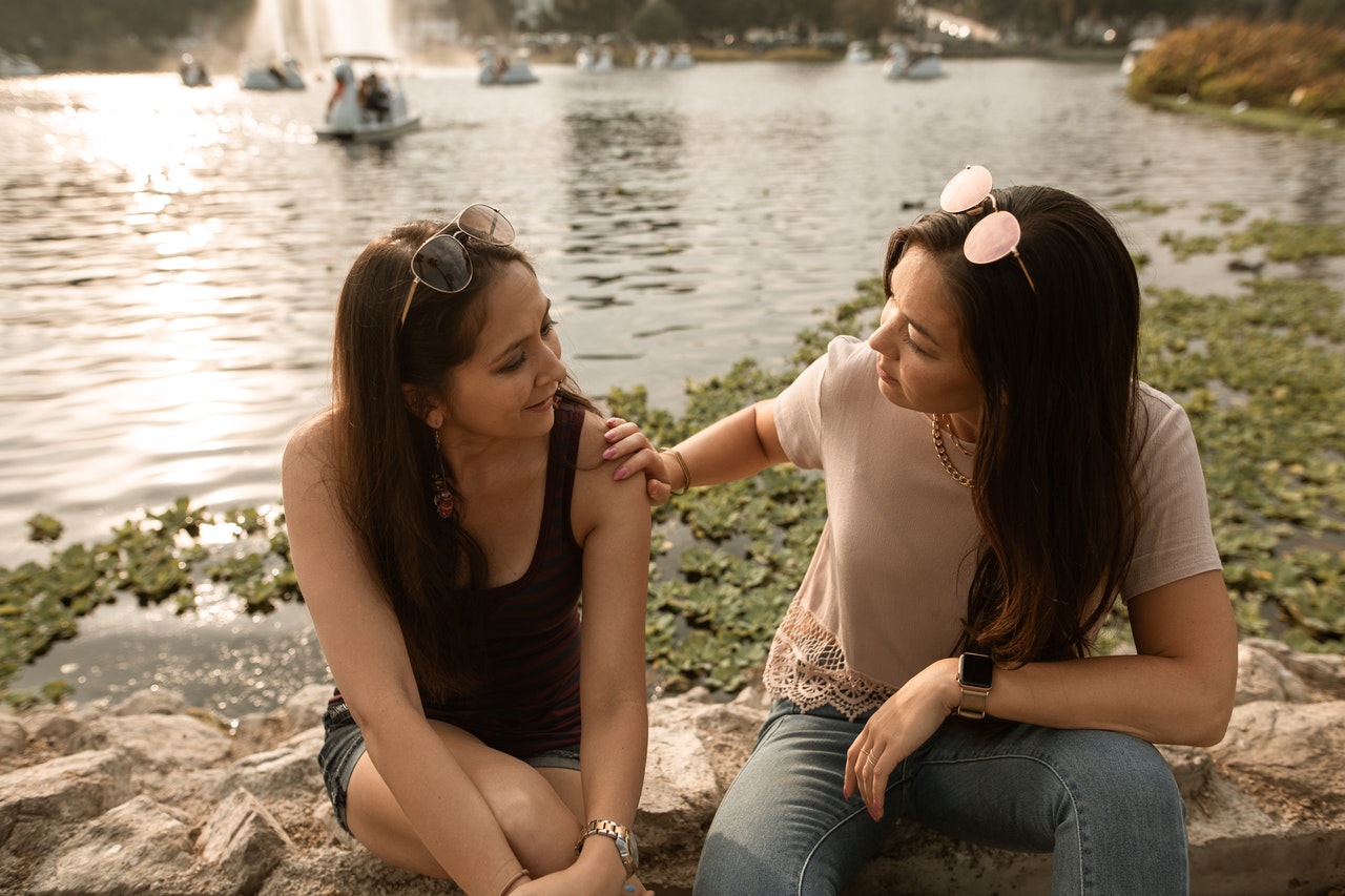 Person Comforting Friend with Anxiety