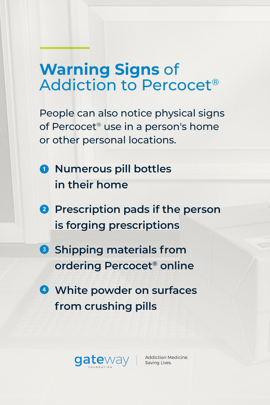 Warning Signs of Addiction to Percocet®
