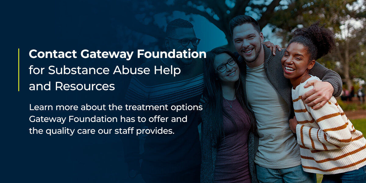 Contact Gateway Foundation for Substance Abuse Help and Resources
