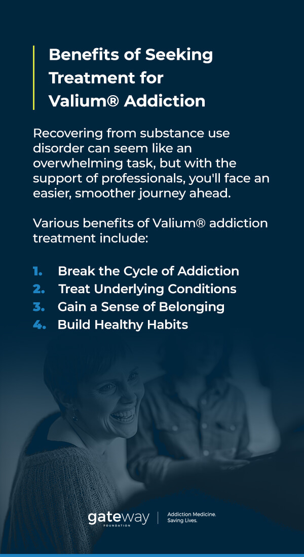 Benefits of Seeking Treatment for Valium® Addiction