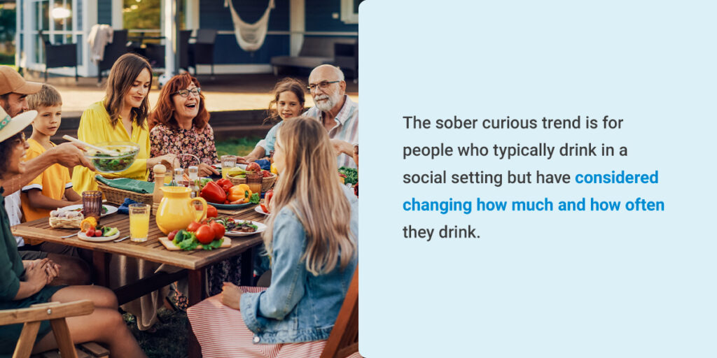 sober curious trend is for people who typically drink