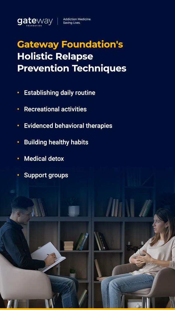 Gateway Foundation's Holistic Relapse Prevention Techniques