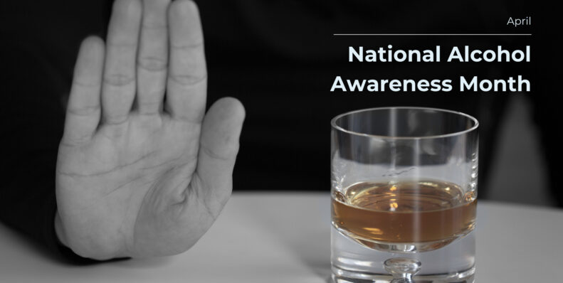 hand saying no to alcohol
