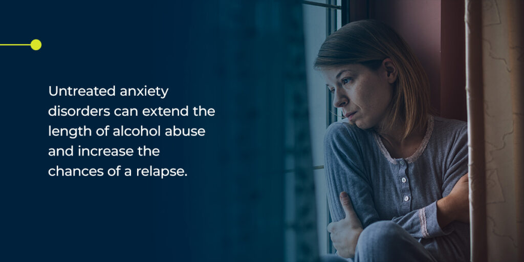 Untreated anxiety and alcohol abuse